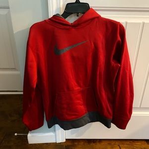 Red Nike hoodie